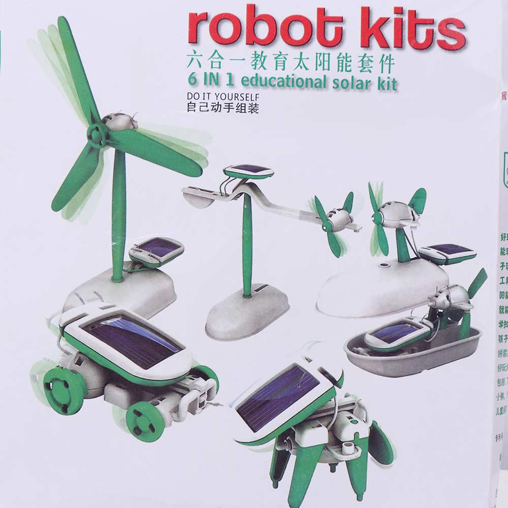 Renewable Energy Lab - روبوت طاقة شمسية 6 في 1،