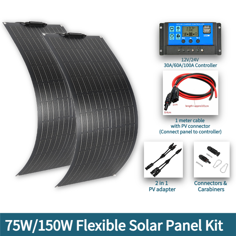 Renewable Energy Kits - لوحة طاقة شمسية مرنة 300 واط
