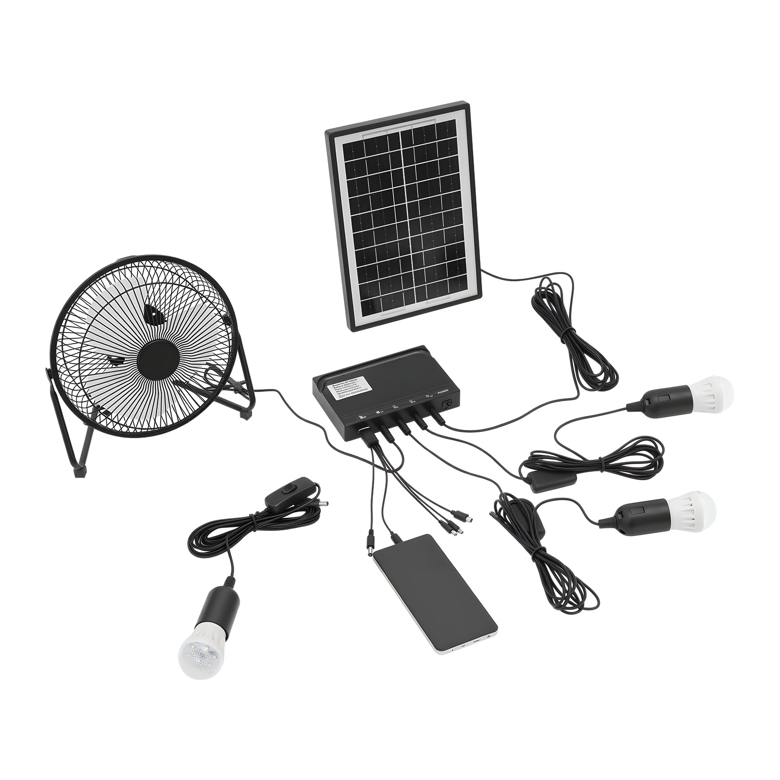 طقم مروحة ومصباح يعمل بالطاقة  - مراجعة Renewable Energy Kits وسعره