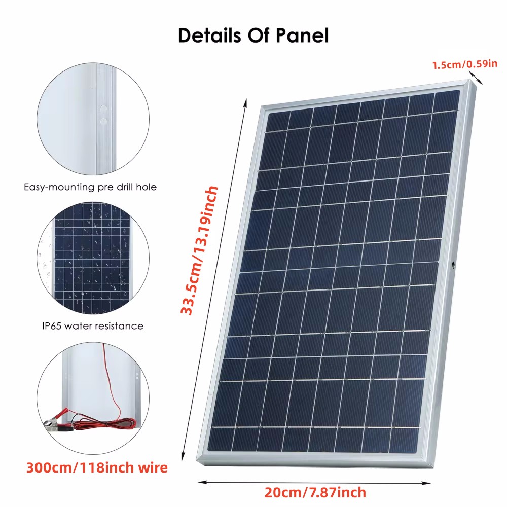 طقم لوحة طاقة شمسية 35 وات كام - مراجعة Renewable Energy Kits وسعره